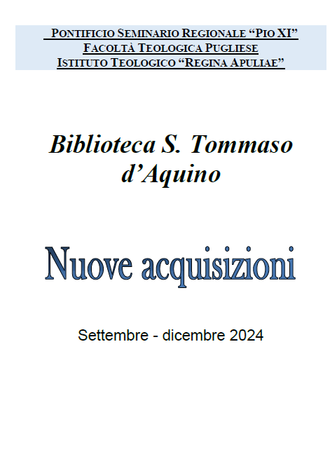Ultime acquisizioni librarie 2024